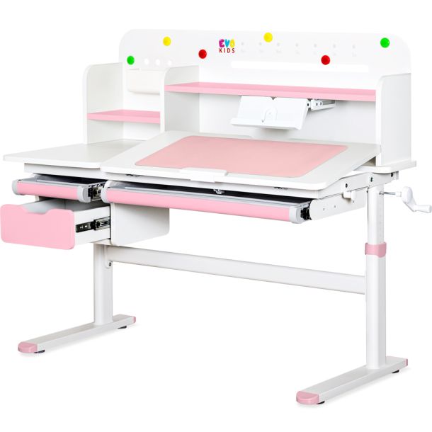 Детский стол Evo-kids TH-360 Plus 120х60 Белый, Розовый (111470457) дешево
