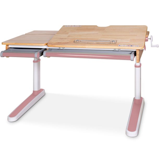 Детский стол Mealux Oxford Wood Lite 120х65 RubberWood, Розовый (111470316) дешево