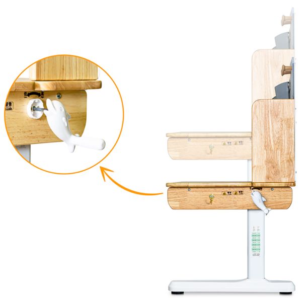 Детский стол Mealux Timberdesk S 90х60 RubberWood, Белый (111470447) недорого