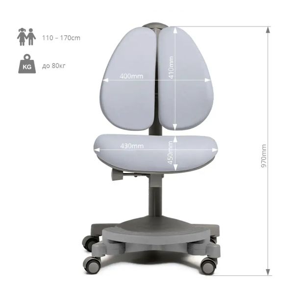Детское кресло Cubby Brassica Grey (1771478540) цена