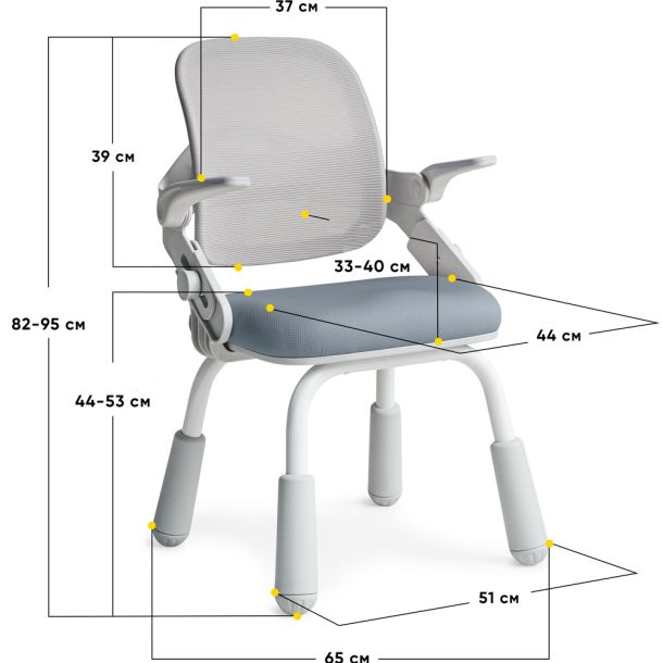Детское кресло Mealux Neo Air Static Y-306 Темно-синій, Белый (111469976) с доставкой