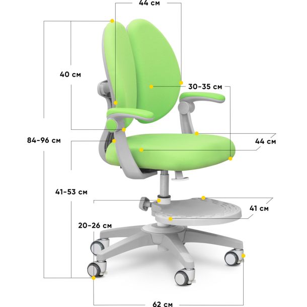 Детское кресло Mealux Sprint Duo Y-412 Зеленый, Серый (111470131) с доставкой