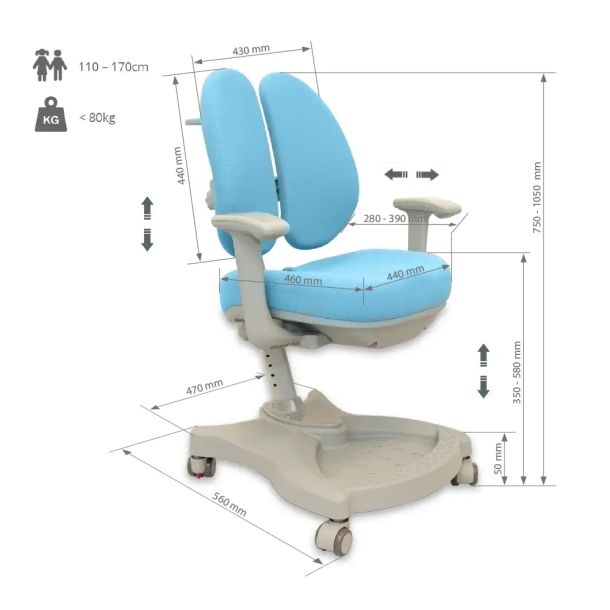 Детское кресло Vetro Blue (1771478578) в Киеве