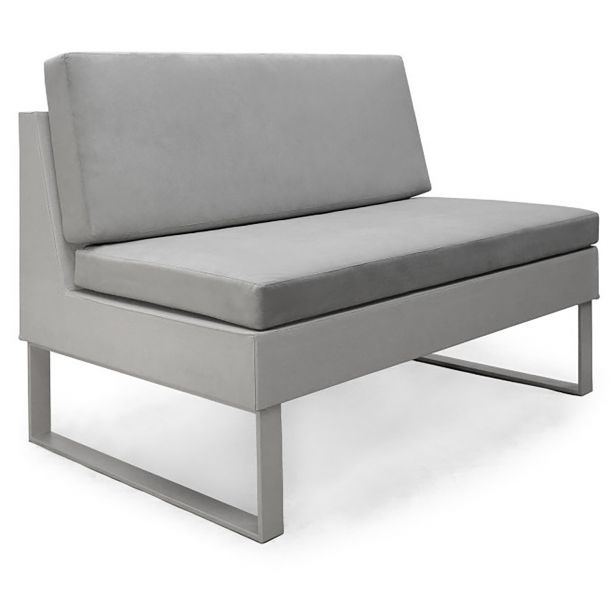 Диван Бонд без підлокітників 1100 з подушками Велюр 15 Lt.Grey (41803425) дешево