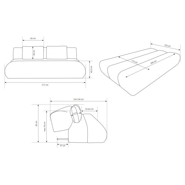 Диван раскладной DOT Wind-05 (1321487036) недорого