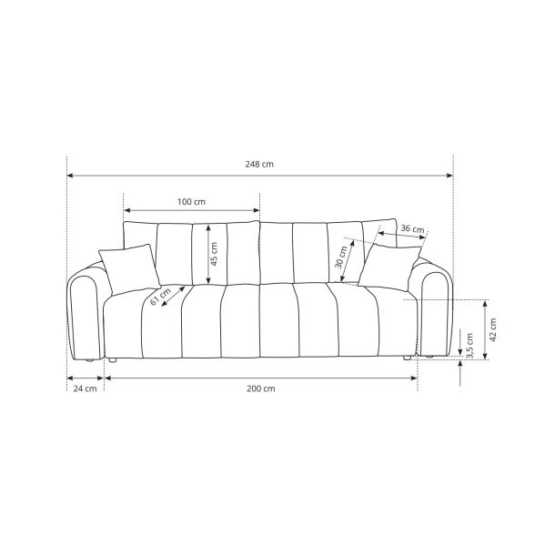 Диван раскладной SATO Castel 03 (1321459477) kupistul