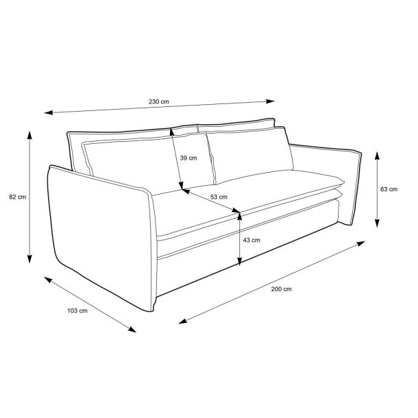 Диван розкладний Tilia slim Castel 04 (1321461055) в интернет-магазине