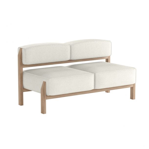 Диван T-Blok 145x77 Boucle Nata 1, Натуральный (1561025697) дешево