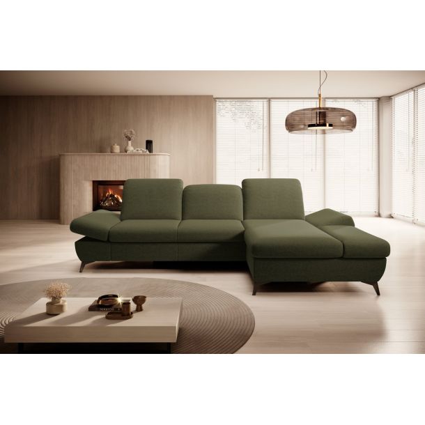 Диван кутовий розкладний HARPER Right Loft-10-Olive (1321485973) недорого