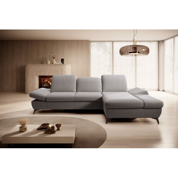 Диван кутовий розкладний HARPER Right Loft-19-Grey (1321485982) недорого