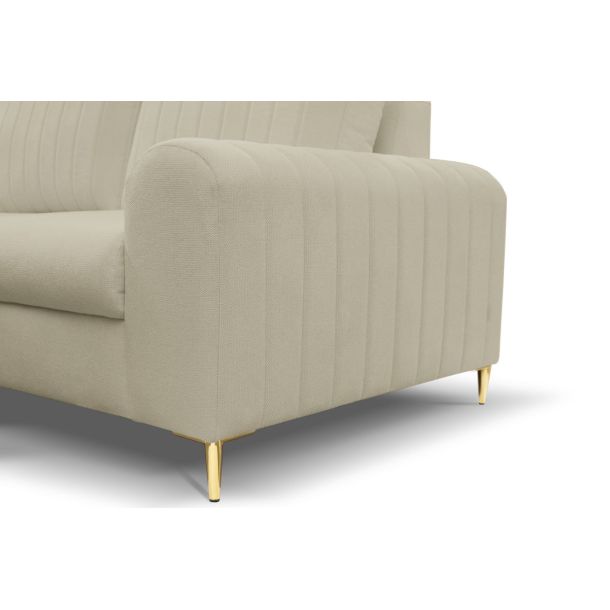 Диван кутовий розкладний MONACO Left Loft-02-Beige, Золотий (1321486013) недорого