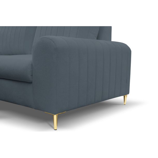Диван кутовий розкладний MONACO Left Loft-14-Denim, Золотий (1321486025) дешево