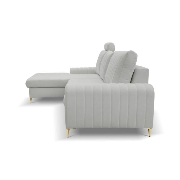 Диван кутовий розкладний MONACO Left Loft-18-Silver, Золотий (1321486029) купить