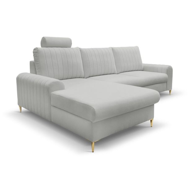 Диван кутовий розкладний MONACO Left Loft-18-Silver, Золотий (1321486029) цена
