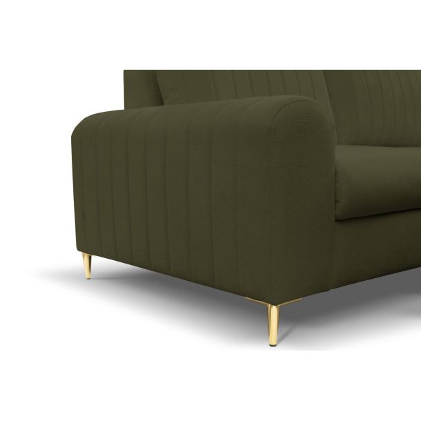 Диван кутовий розкладний MONACO Right Loft-10-Olive, Золотий (1321486069) дешево