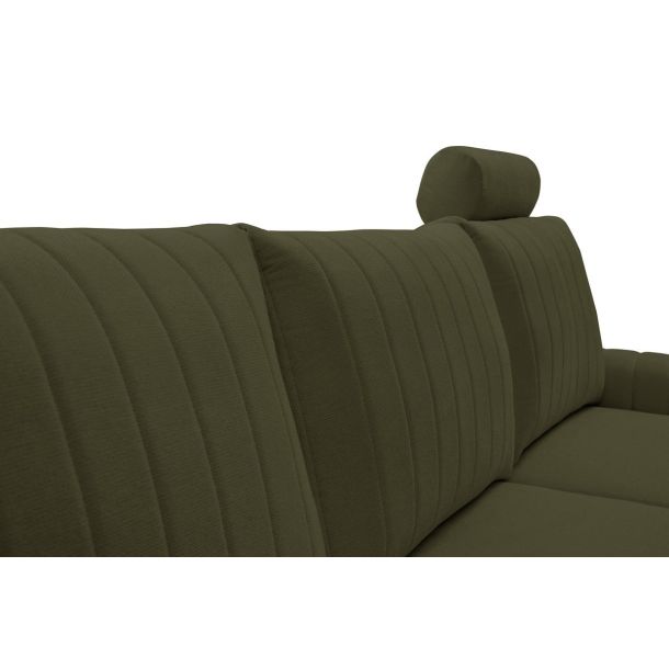 Диван кутовий розкладний MONACO Right Loft-10-Olive, Золотий (1321486069) недорого