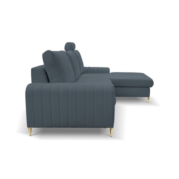 Диван угловой раскладной MONACO Right Loft-14-Denim, Золотой (1321486073) купить