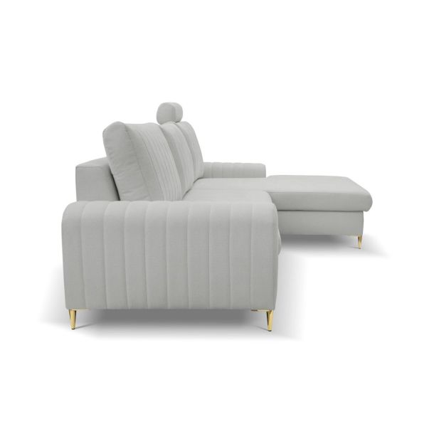 Диван угловой раскладной MONACO Right Loft-18-Silver, Золотой (1321486077) купить