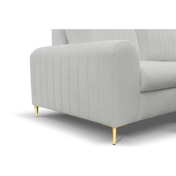 Диван угловой раскладной MONACO Right Loft-18-Silver, Золотой (1321486077) дешево