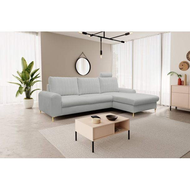 Диван угловой раскладной MONACO Right Loft-18-Silver, Золотой (1321486077) с доставкой