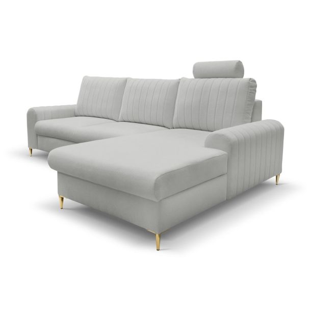 Диван угловой раскладной MONACO Right Loft-18-Silver, Золотой (1321486077) цена