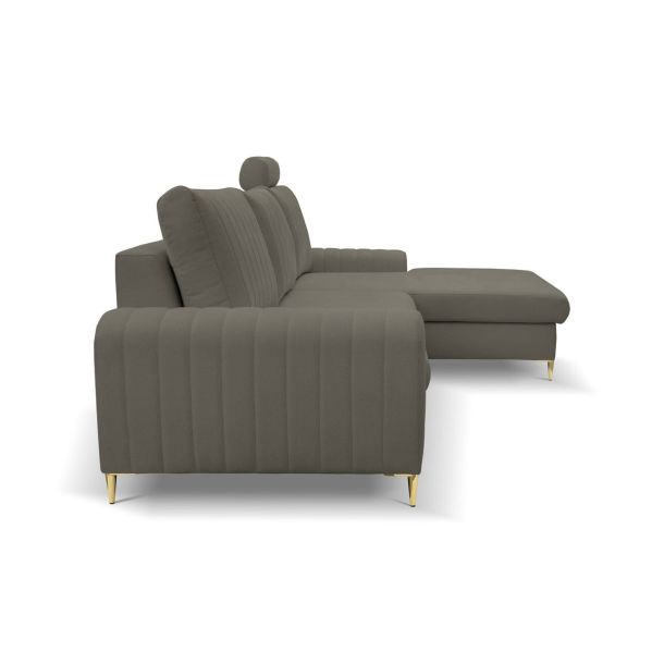 Диван кутовий розкладний MONACO Right Loft-22-Iron, Золотий (1321486081) купить
