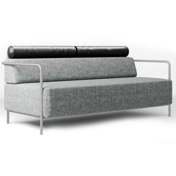 Диван Weekend Leather Austin 18 Grey, Екошкіра Чорний, Перлиновий 1013 (601017436) недорого