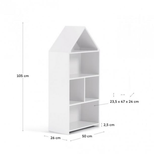 Книжкова шафа CELESTE 50х105 Білий (90724207) в Киеве