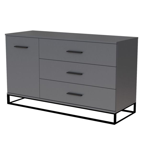 Комод Asсet 1200 ДСП Графіт (93515212) дешево