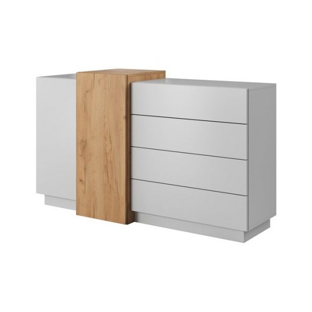 Комод Cube 2D4S/160 Білий Глянець , Дуб Крафт (132938157) в Киеве