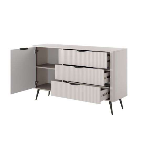 Комод Lante 1D3S/138 Бежевый, Черный (1321476403) цена
