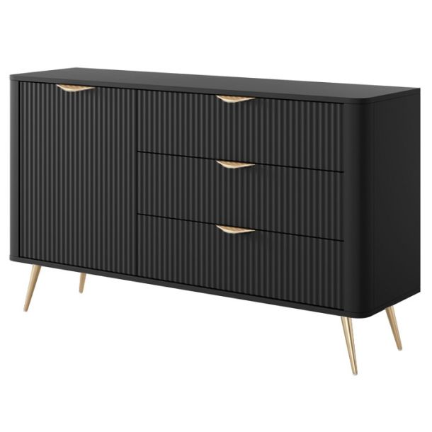 Комод Lante 1D3S/138 Черный, Золотой (1321476404) в Киеве