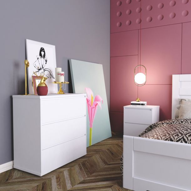 Комод Light 3 ДСП Аляска (93515585) с доставкой