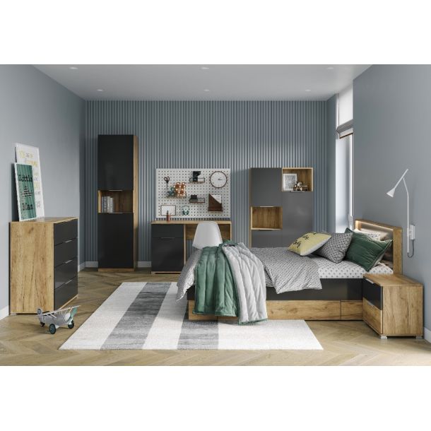 Комод Luna Junior 4шх Дуб Крафт (94702404) с доставкой