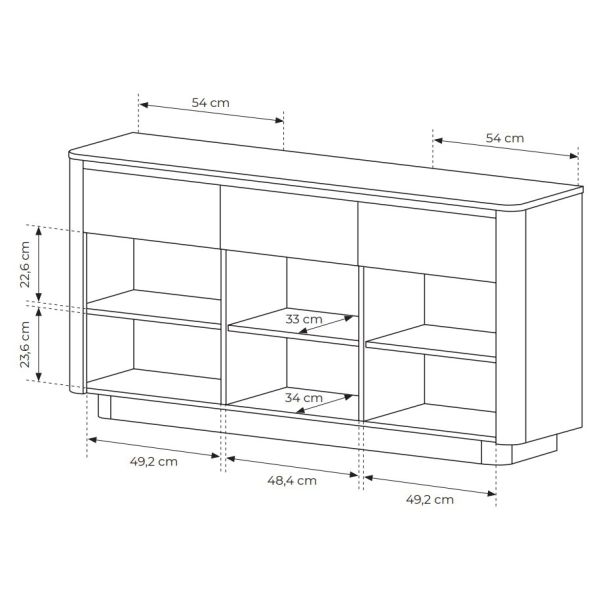 Комод Torro 3D3S/163 Дуб кремона (1321485400) недорого