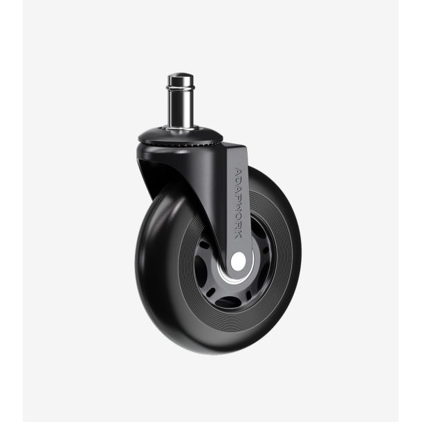 Комплект 5шт прорезиненных роликов ADAPWORK CASTORS 65 Черный (106935883) в Украине