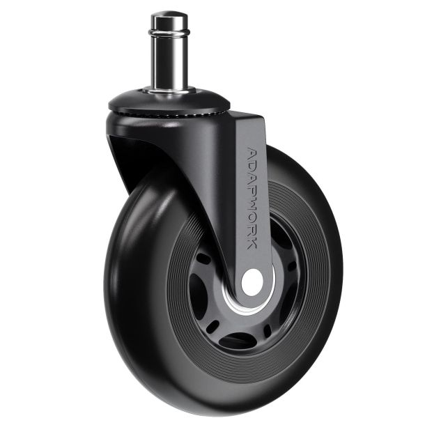Комплект 5шт прогумованих роликів ADAPWORK CASTORS 65 Чорний (106935883) в Киеве