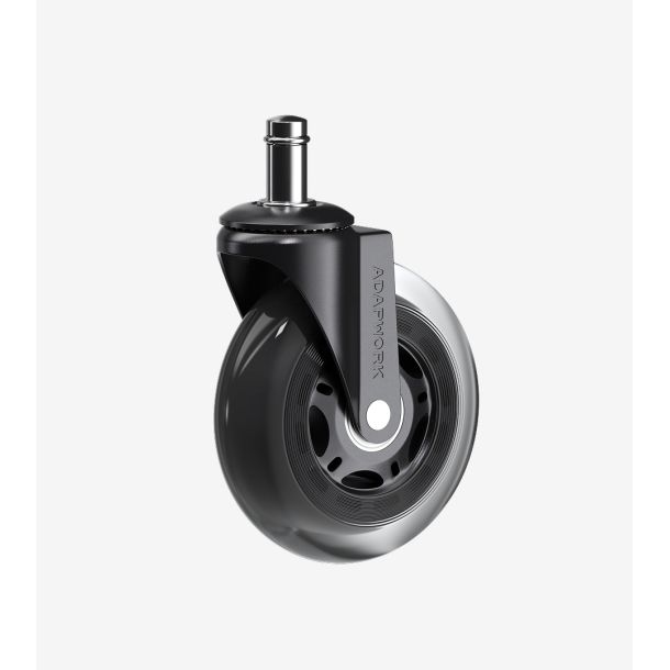 Комплект 5шт прорезиненных роликов ADAPWORK CASTORS 65 Прозрачный черный (1061176485) в Киеве