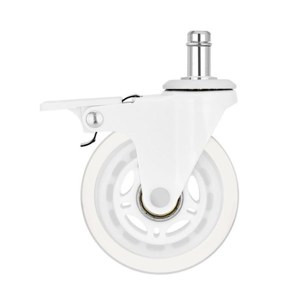 Комплект 5шт прогумованих роликів ADAPWORK CASTORS 75 FIX Прозорий білий (1061485757) дешево