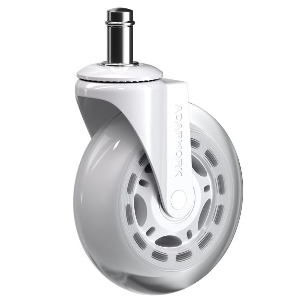 Комплект 5шт прорезиненных роликов ADAPWORK CASTORS 75 Прозрачный белый (1061485906) цена