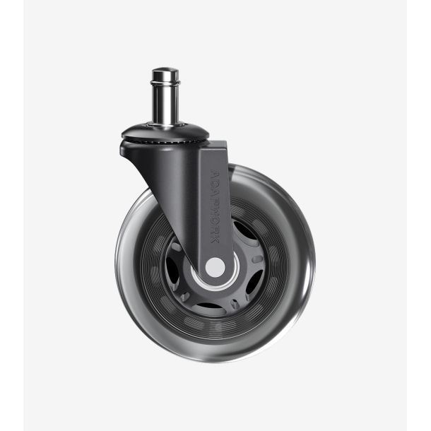 Комплект 5шт прогумованих роликів ADAPWORK CASTORS 75 Прозорий чорний (1061485905) в Киеве