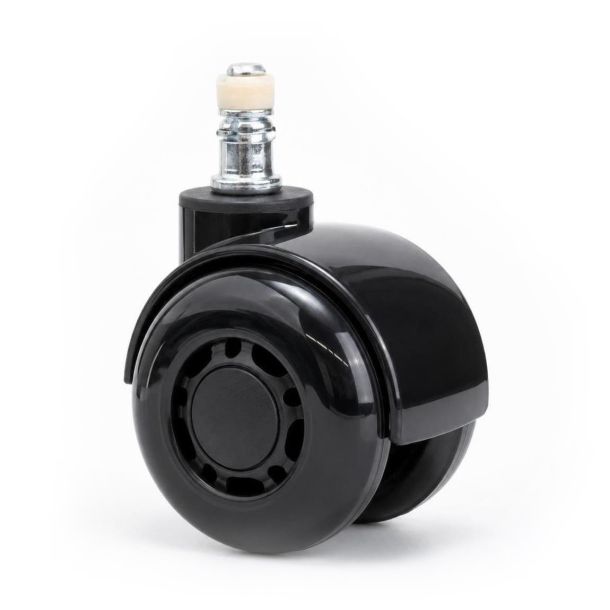 Комплект 5шт прорезиненных роликов ADAPWORK CASTORS DOUBLE 65 Черный (1061489592)