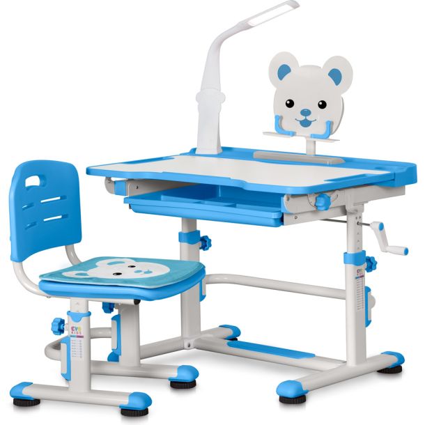 Комплект дитячий Evo-kids BD-04 XL Teddy з лампою Білий, Блакитний (111474640) дешево