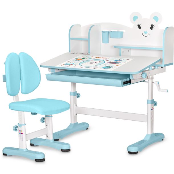 Комплект детский Mealux BD-29 Panda XL Белый, Голубой (111470598) дешево