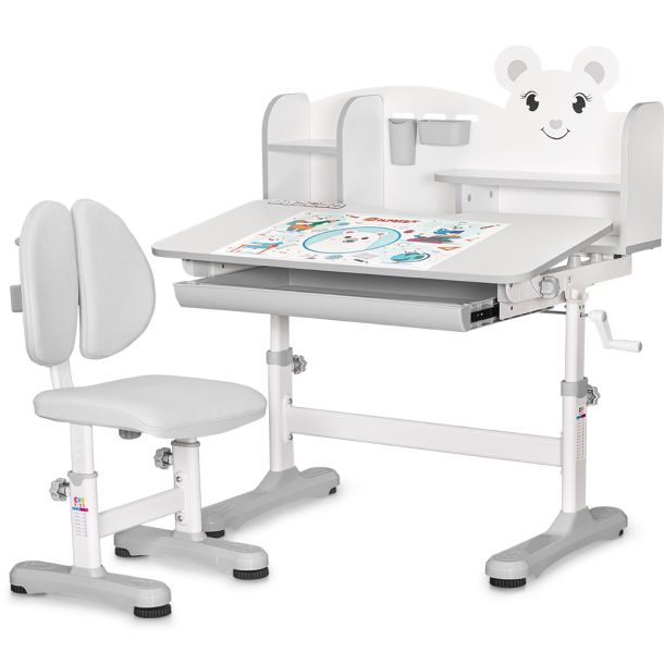 Комплект детский Mealux BD-29 Panda XL Белый, Серый (111470597) дешево