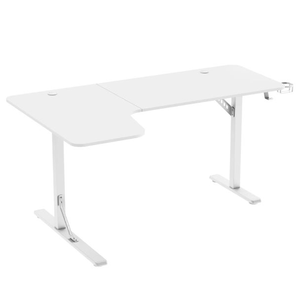 Комп'ютерний стіл GamePro GDC216W 160х100 White (971478299) фото