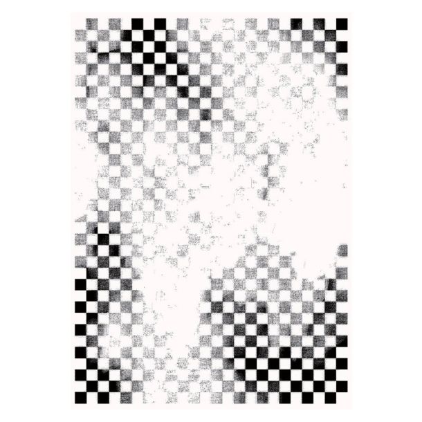 Ковер Checkerboard Черный, 165x240 (1641458714) фото