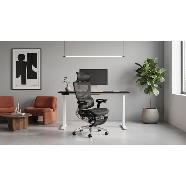 Кресло ADAPWORK L3 Mesh Max Lead Ergochair Platinum Deep Black (1061490013) в Киеве