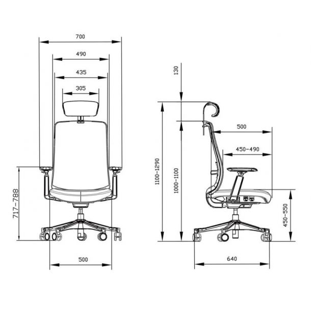 Кресло ADAPWORK M3 Middle ErgoChair Серый, Серый (106936143) недорого