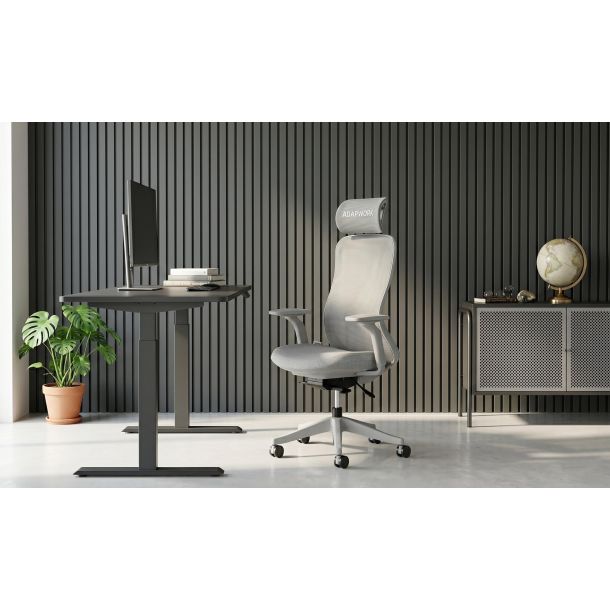 Кресло ADAPWORK M4 Middle Ergochair Deep Grey (1061485854) в Киеве